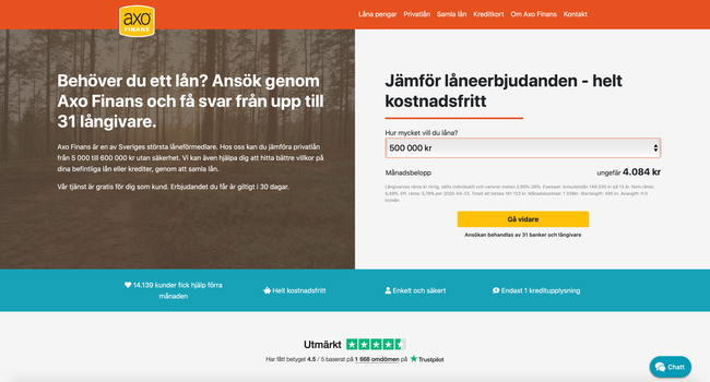 Axofinans lån: krav, hur man ansöker och recensioner